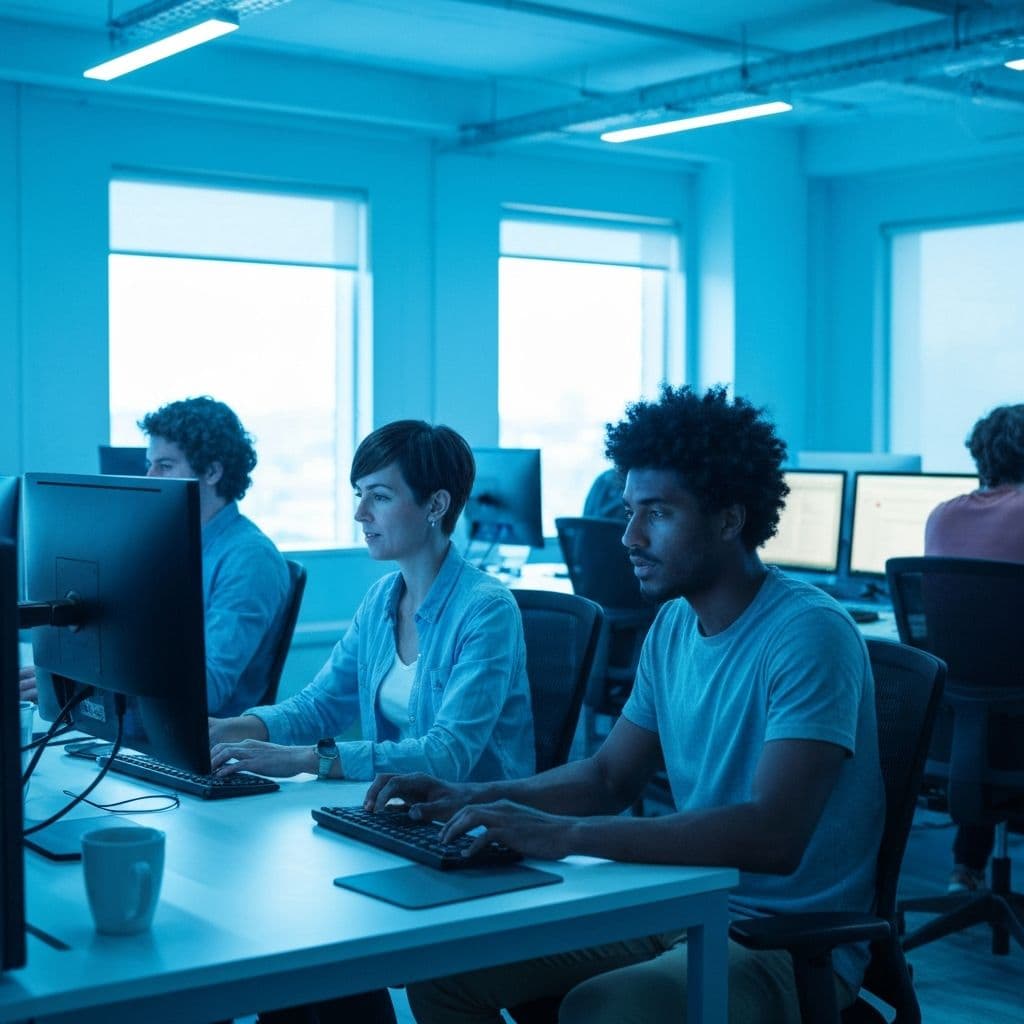 Aureon Systems team of software developers and designers working together